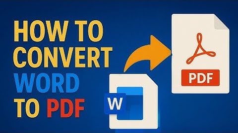 How to convert MS Word document to PDF File without any software