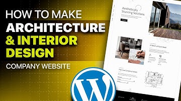 How to create interior design or architecture company website in WordPress | Elementor | WordPress