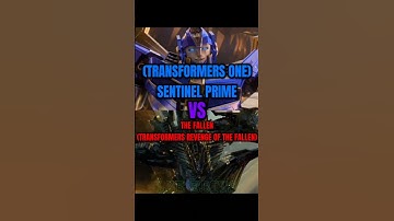 Sentinel Prime VS The Fallen (TFO VS TROTF) #editbattle #LZE #LegendaryZillaErnesto