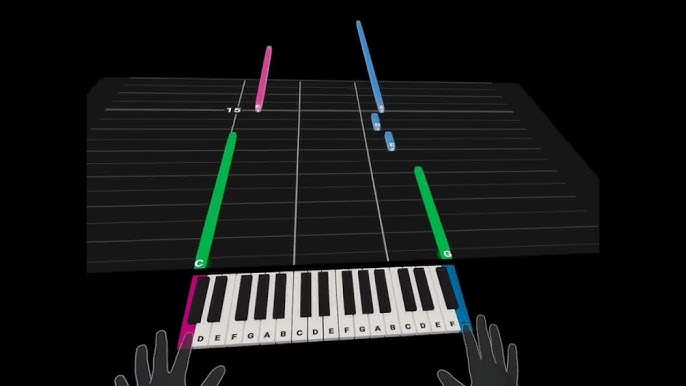 Playing piano in mixed reality is magical with the Quest 3! #PianoVisi, Quest 3