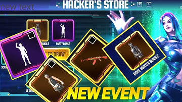 Free Fire New Event Hacker Store Get Bundle ,Emote And Back Skin And More || Garena Free Fire