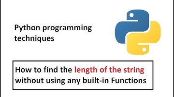 How to find the length of a string without using any Built in function | String length