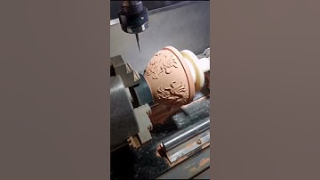 Ceramic vase 3d turning carving by 4 axis rotary cnc router