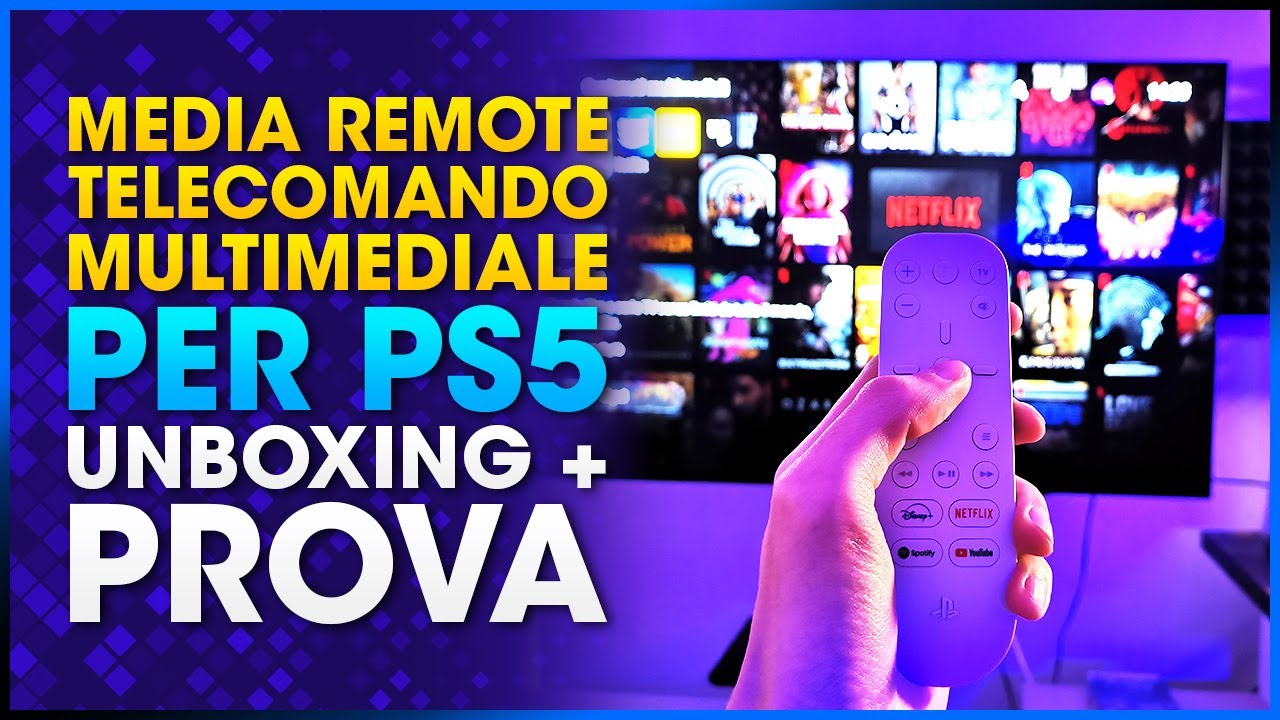 PS5 MEDIA REMOTE  📦 Unboxing e prova del telecomando multimediale  Playstation 4K 