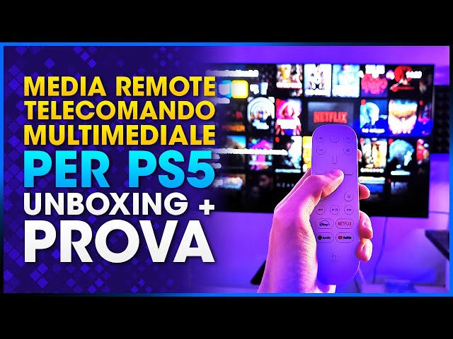 PS5 MEDIA REMOTE  📦 Unboxing e prova del telecomando multimediale  Playstation 4K 