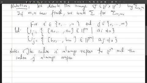 Lec 21. Segre Embedding