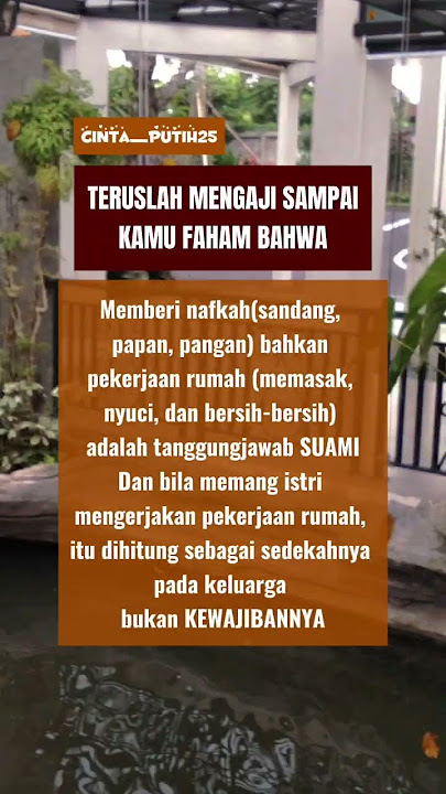 Teruslah mengaji sampai kamu faham bahwa#shorts #quotes #viral #suamiistri #trending