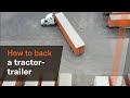 How to back up a tractor-trailer