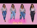 Trying Viral Jeans on a Curvy Body | Abercrombie Jeans Tryon Haul