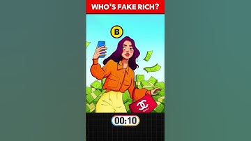 Who is a fake rich? pt3  #quiz #riddle #riddleoftheday #viral #shorts #brainteasers