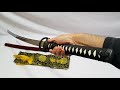 Katana Musha Musashi Guinda100% Funcional Funda De Lujo