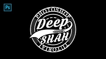 PHOTOSHOP SIMPLE TEXT LOGO DESIGN TUTORIAL | PHOTOSHOP TUTORIAL