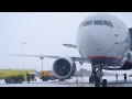 Boeing 777-300ER  КАМЧАТКА взлет АЕ 1731 в пургу аэропорт Елизово 24.11.2019 4k