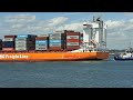 BG Orange Container Ship arriving into Dublin Port 23rd May 2026
