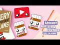 DIY Блокнот НУТЕЛЛА и ЮТУБ из одного листа | Nutella Notebook from one sheet of paper