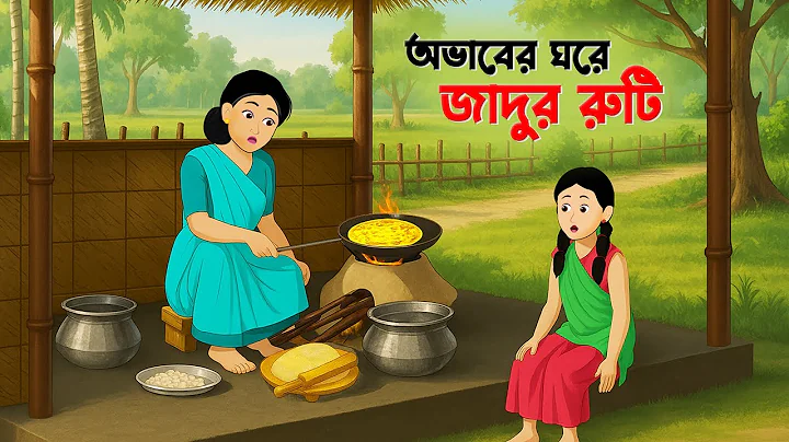 অভাবের ঘরে জাদুর রুটি | Rupkothar Bangla Golpo | Bengali Moral Stories Cartoon | Dhadha Point thumbnail