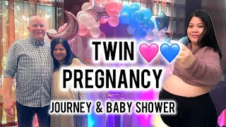 Twin Pregnancy Journey \& Baby Shower | 4K CC | After Infertility | One Letrozole Success | Over 40