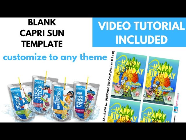 How to make custom party Favors- How to use Capri sun Labels Template - on Canva - YouTube how-to-make-custom-party-favors-how-to-use-capri-sun-labels-template-on-canva-youtube