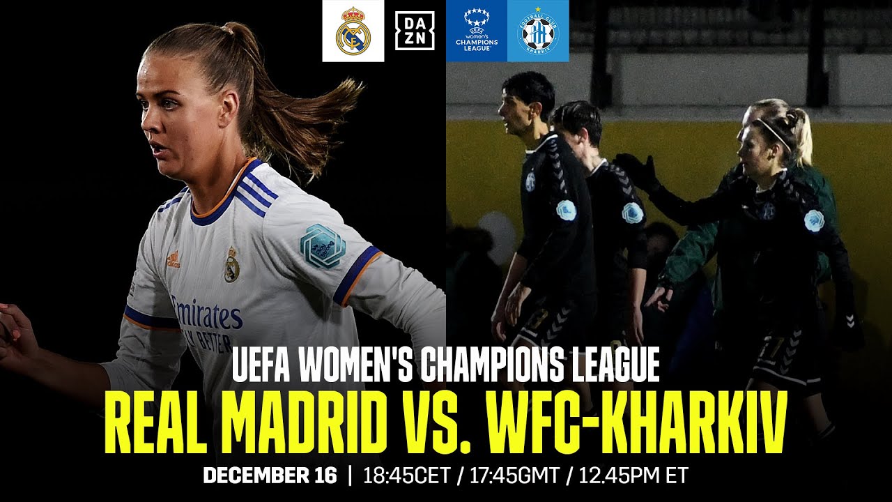 REAL MADRID VS. WFC-KHARKIV | UEFA WOMEN’S CHAMPIONS LEAGUE MATCHDAY 6 LIVESTREAM
