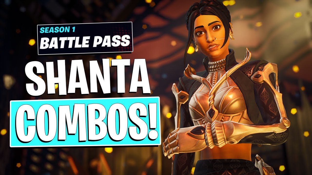 Combos for SHANTA | CH3 S1 Battle Pass (Fortnite Battle Royale) - YouTube