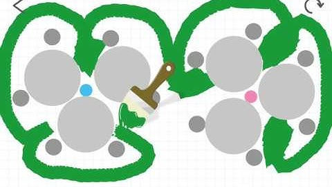 Comfortable with big brush) Brain Dots！ http://braindotsapp.com #BrainDots