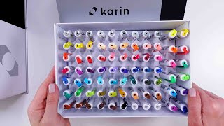 ❤️🩷🧡💛💚💙🩵💜 NEW !!! Real Brush Markers Unboxing ! @karinmarkers