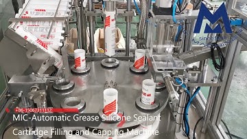 Automatic vertical grease silicone sealant cartridge tube filling and capping machine product line