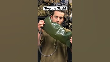 Quick tip for silencing the slosh that can happen with hydration bladders. #GearHack #Gear