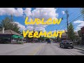 Small Towns in USA: Driving Through Ludlow Vermont (VT), Okemo Mountain Resort