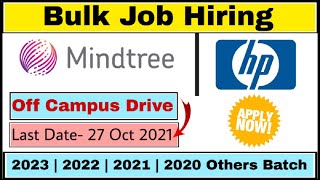 Mindtree | HP Off Campus Drive 2023 | 2022 | 2021 | 2020 Batch - Mindtree recruitment process 2021