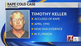 Man charged in 1990 cold-case abduction, rape in Fayetteville, police say