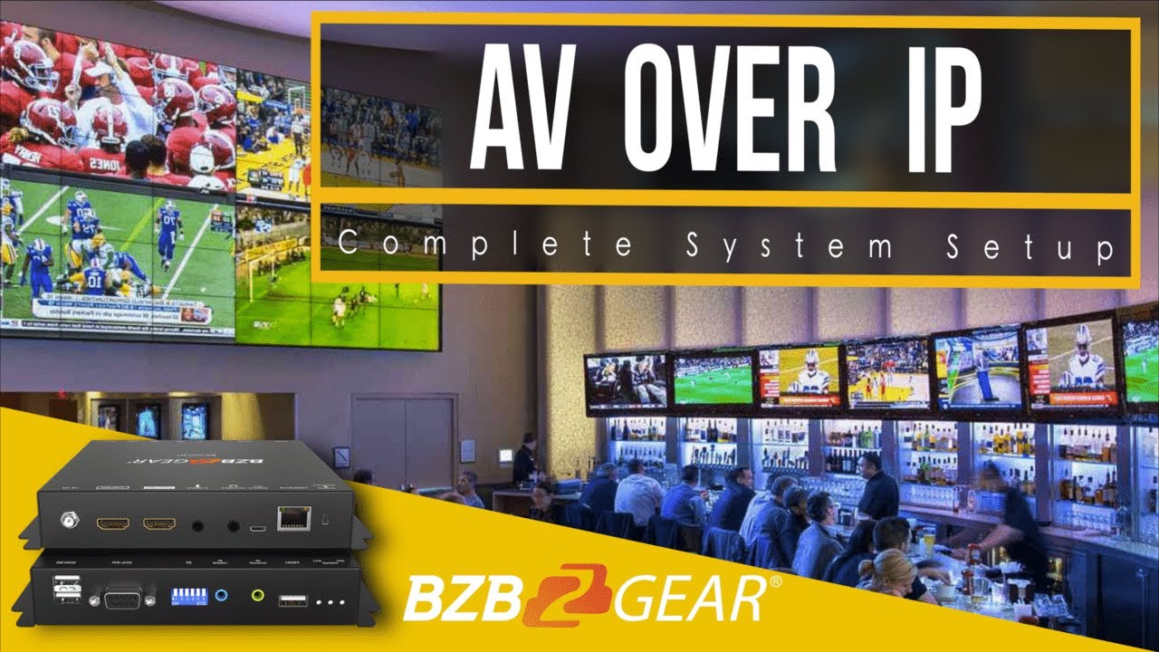Complete AV over IP System Setup - BZBGEAR IPGEAR-4K + Luxul Gigabit Managed Switch