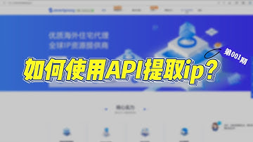 如何使用api提取ip？