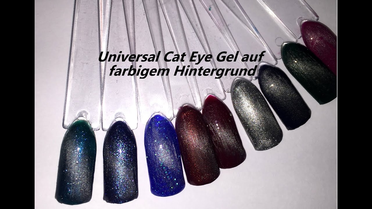 Universal Cat Eye Gel auf farbigem Untergrund YouTube