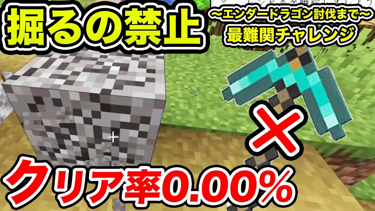 マイクラ 村にあるものだけでエンダードラゴンまで討伐チャレンジ 神回 縛り Youtube