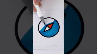 Safari logo - Satisfying Coloring #91