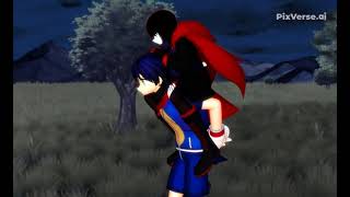 (Sonuby) Sonic give Ruby rose piggyback ride (For @Kryptoisresurected)