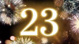 60 Second Timer with Voice and Fireworks (1:00 Minute timer Countdown)