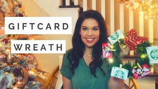 GIFT CARD HOLDER | DIY Gift Card Holder Wreath Collab w Miranda and Matt 2018