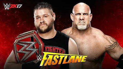 WWE Fastlane 2017 - Goldberg vs Kevin Owens WWE Universal Championship [ 2K17 Match ]