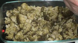 ברוקולי וכרובית בתנור