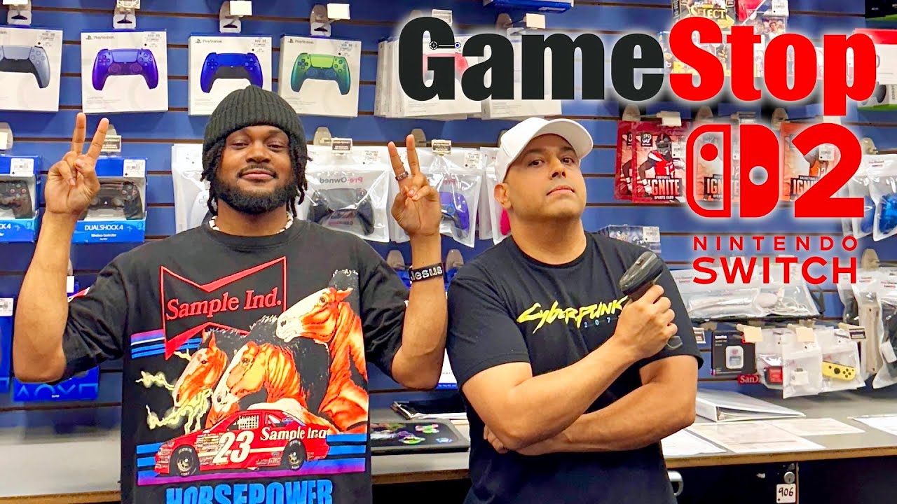 DASHIE AND CORY TAKEOVER GAMESTOP COPS SHOW UP!!! [NINTENDO SWITCH 2 MIDNIGHT RELEASE]