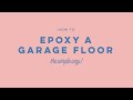 How to epoxy a garage floor the simple way