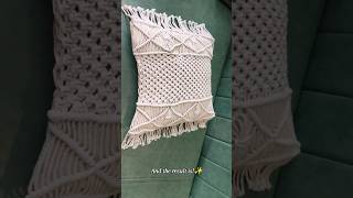 macrame pillow making process #macrame #handmade #aesthetic #pillow #tutorial #available