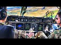 US AIR FORCE C-17 | EPIC Tactical Takeoff, Descent and Landing | Cockpit view
