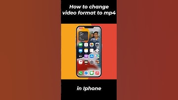 How to convert iphone video format to mp4