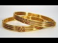 Gold Plain Bangles Designs 2019 | Indian Jewellery Design 2019