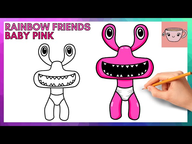 How To Draw Baby Red from Rainbow Friends, Concept Art