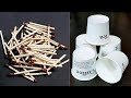 3 Superb Home Decor Ideas using Matchsticks and Coffee Cup - Waste material craft - DIY Crafts