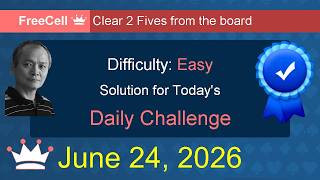 Microsoft Solitaire Collection: FreeCell - Easy - June 24, 2026 screenshot 4